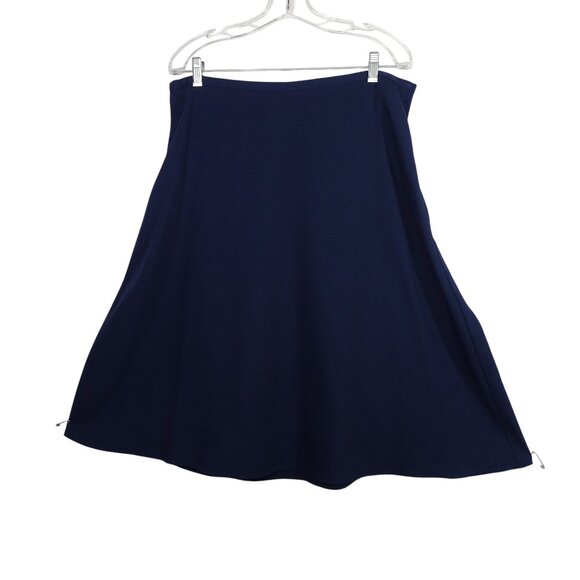 Vintage Sag Harbor Navy Blue 2 pc Blazer and Skirt Suit Set Women Size 16 Work - Picture 5 of 16